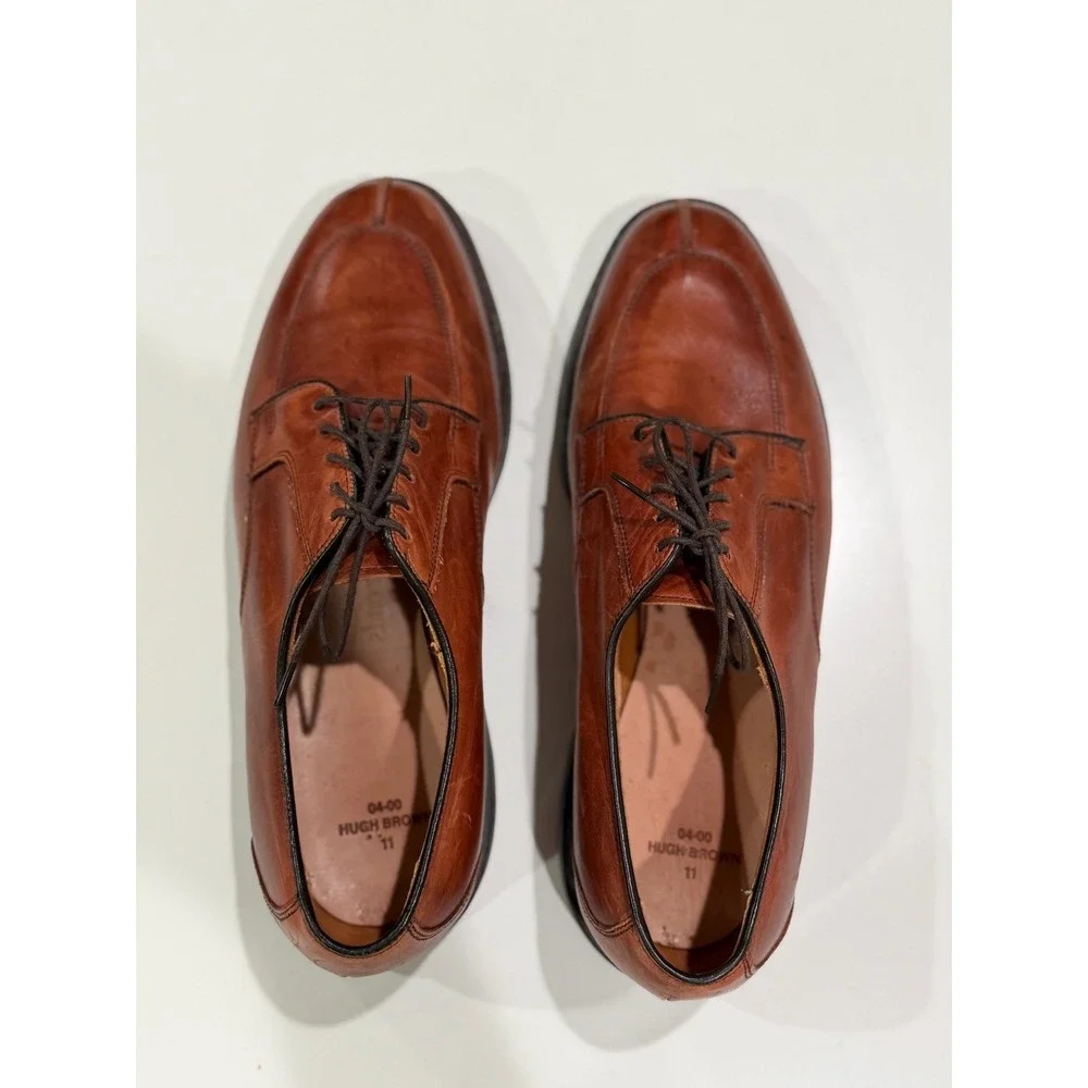 Allen Edmonds Hugh Brown Leather Split Toe McAlliister Shoes Mens 9.5